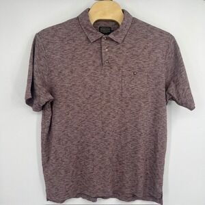 Pendleton Men's Space Dye Cotton Mauve Purple SS Polo Shirt with Pocket Size XXL